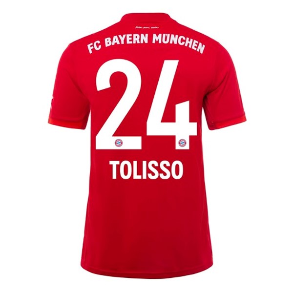 Camiseta Bayern Munich NO.24 Tolisso Primera 2019-2020 Rojo